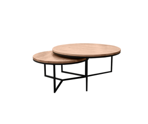 Round Set Triangle kavos staliukų komplektas Round Set Triangle kavos staliukų komplektas